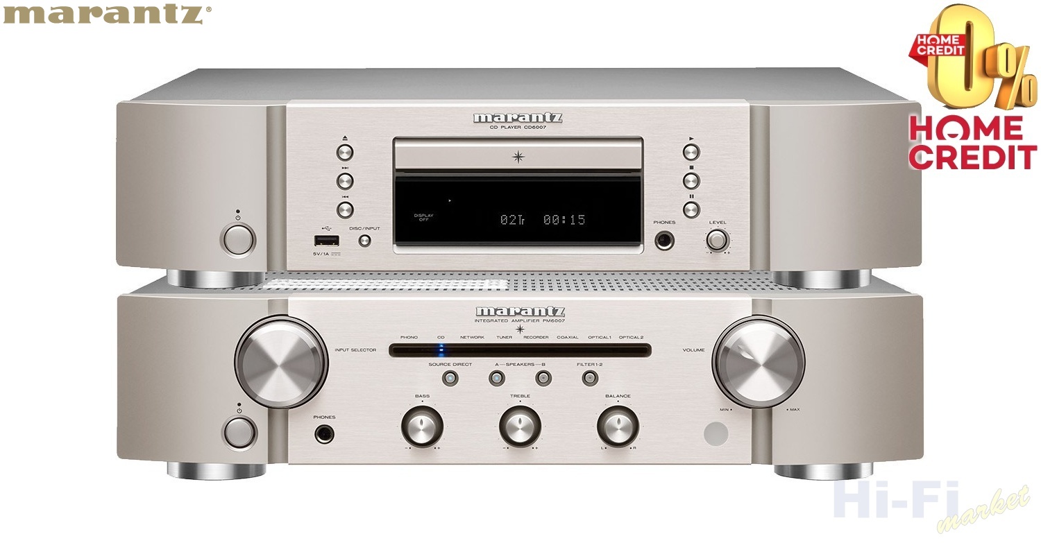 MARANTZ 6000 Stereo set silver-gold