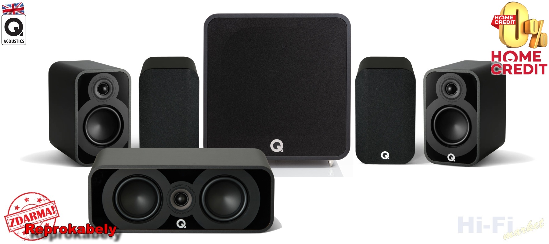 Q ACOUSTICS 5020 set 5.1 bílá