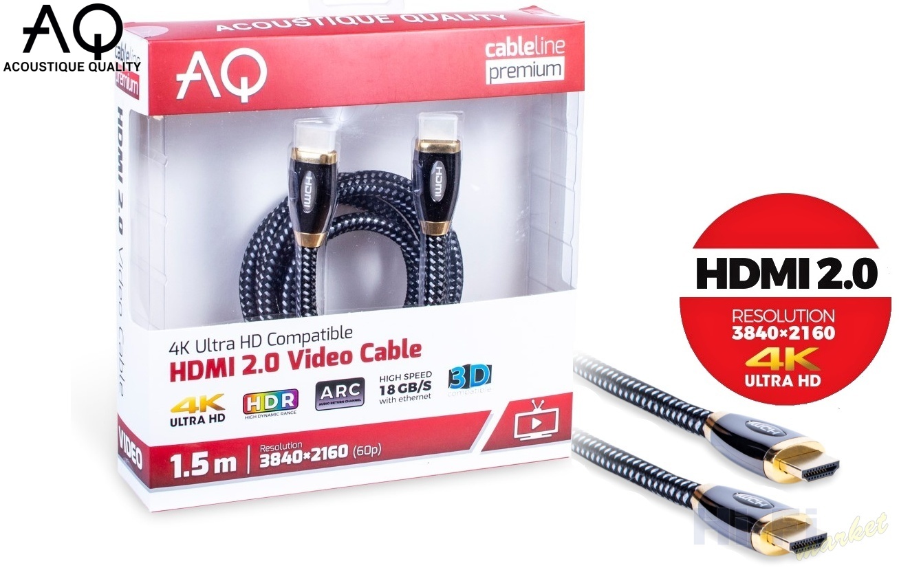 ACOUSTIQUE QUALITY HDMI 2.0 Premium 4K/HDR (1,5m)