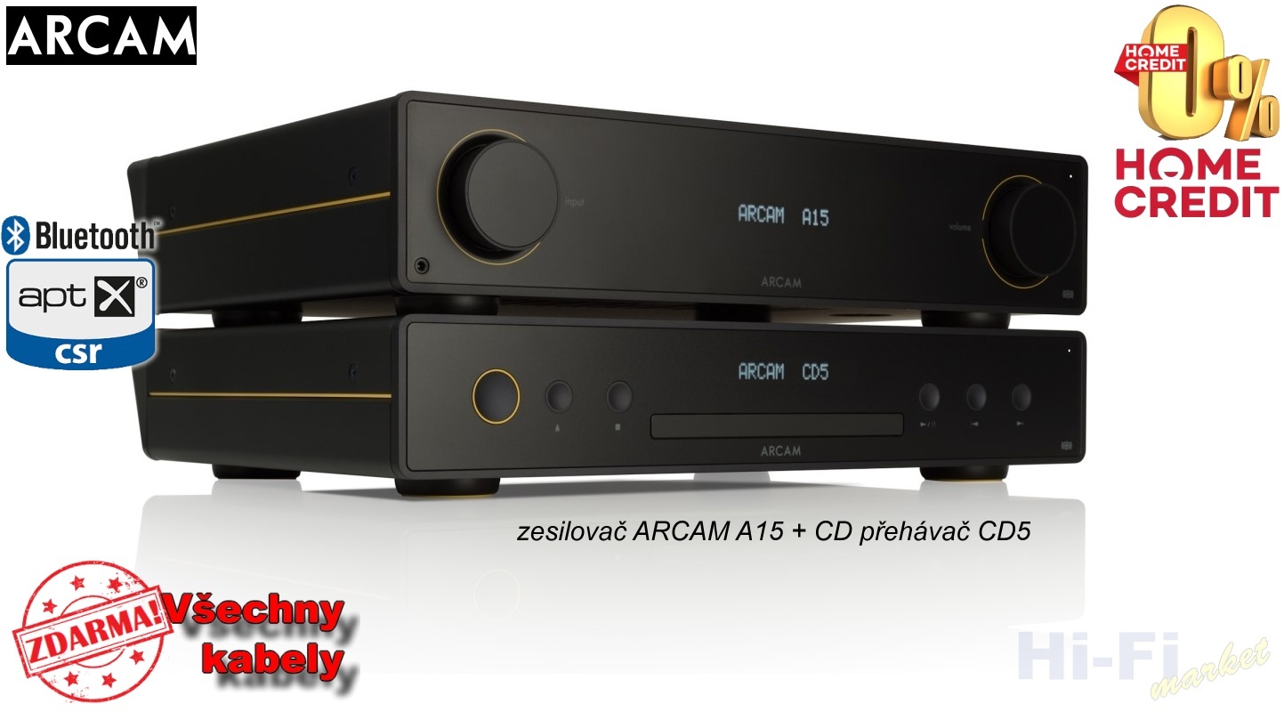 ARCAM A15 Stereo (+ všechny kabely ZDARMA)