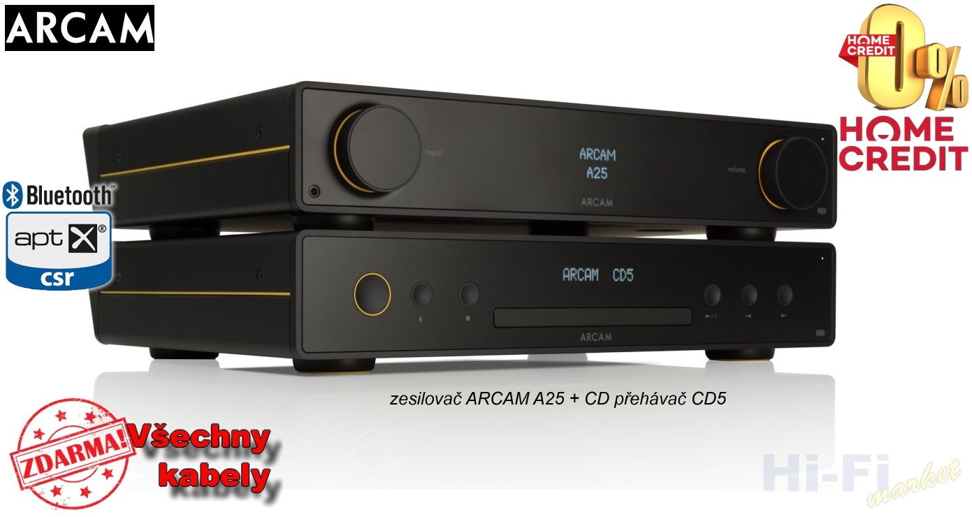 ARCAM A25 Stereo (+ všechny kabely ZDARMA)