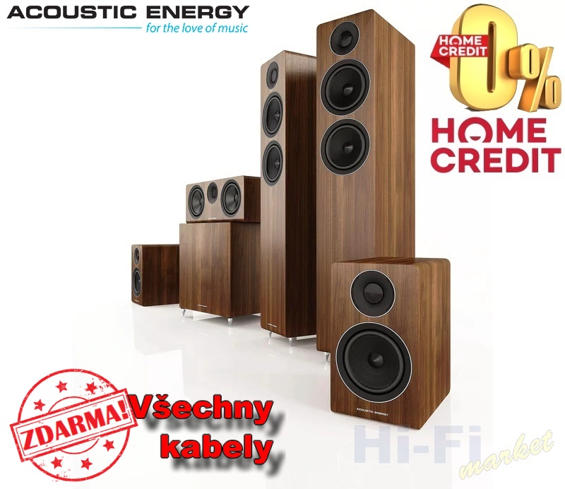 ACOUSTIC ENERGY AE320 set 5.1 ořech