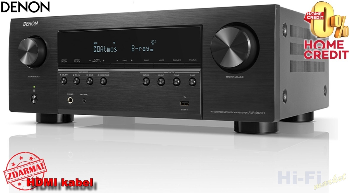 DENON AVR-S970H ( + HDMI kabel ZDARMA)