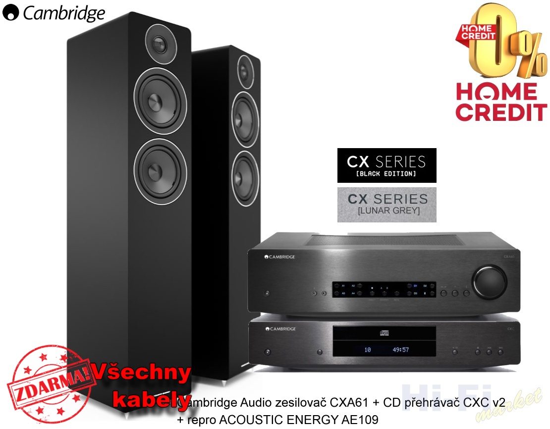 CAMBRIDGE AUDIO CX 61 set SP ( + všechny kabely ZDARMA)