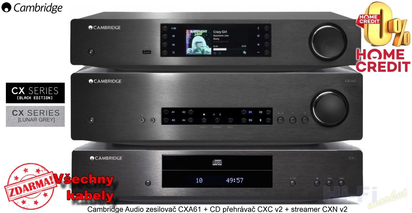CAMBRIDGE AUDIO CX 61 set stream ( + všechny kabely ZDARMA)