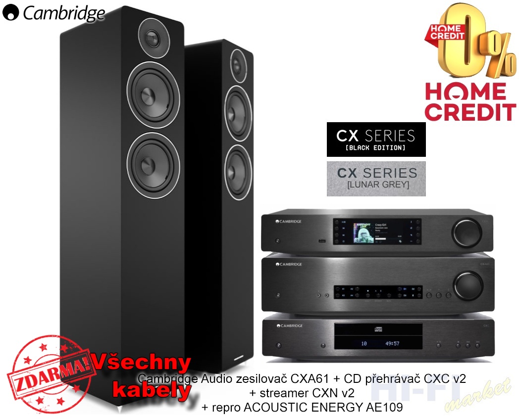 CAMBRIDGE AUDIO CX 61 set stream SP ( + všechny kabely ZDARMA)