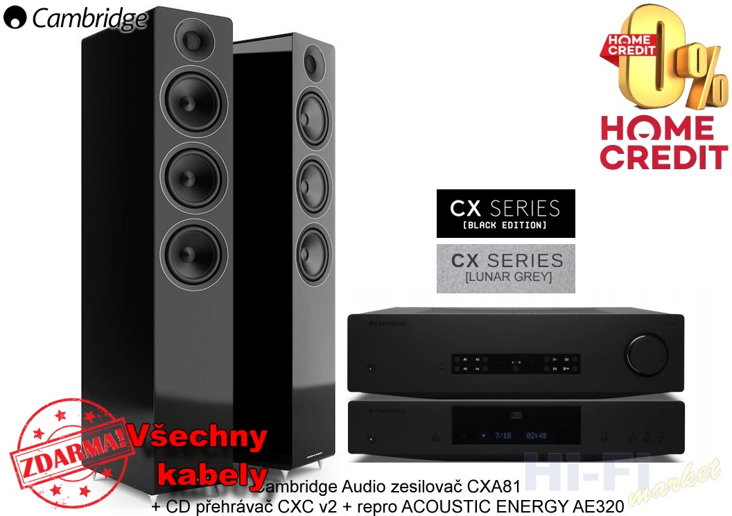 CAMBRIDGE AUDIO CX 81 set SP ( + všechny kabely ZDARMA)