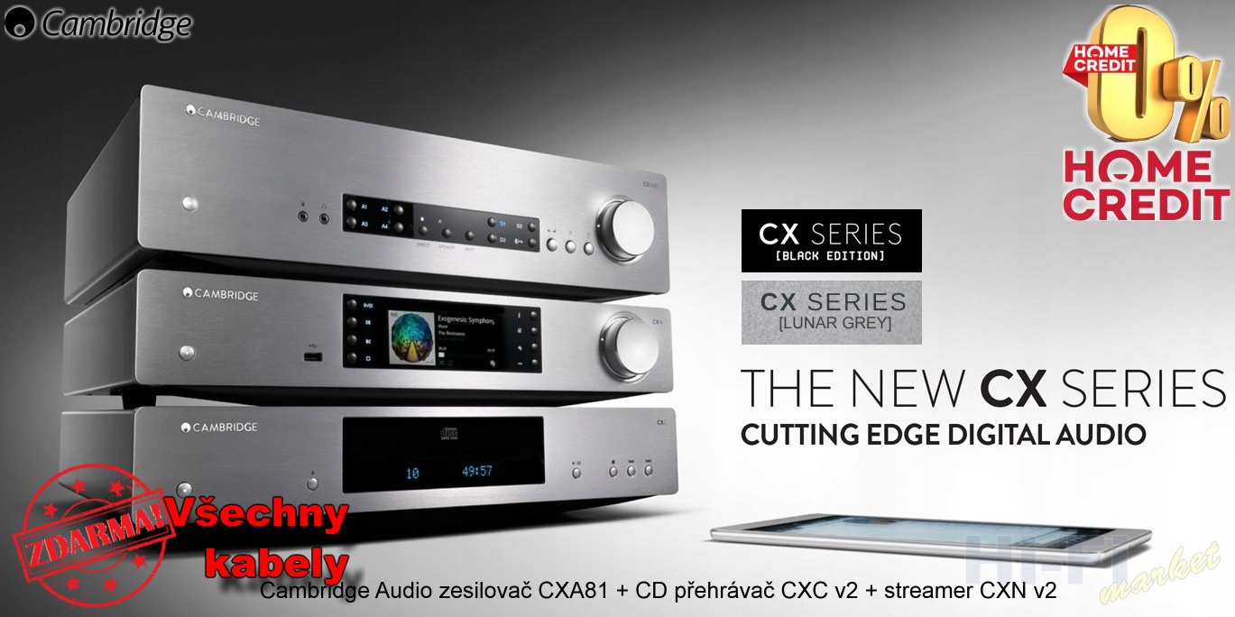 CAMBRIDGE AUDIO CX 81 set stream ( + všechny kabely ZDARMA)