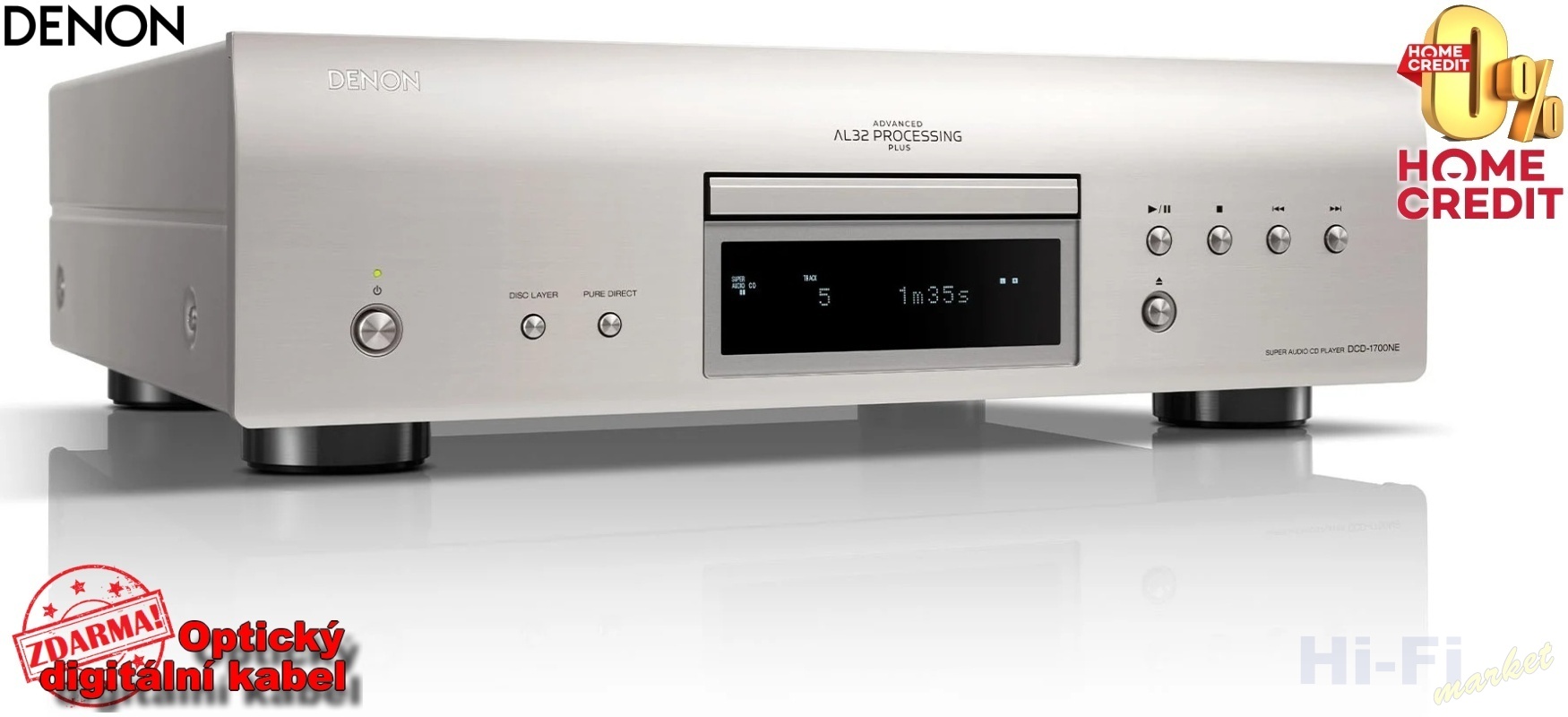 DENON DCD-1700NE premium silver