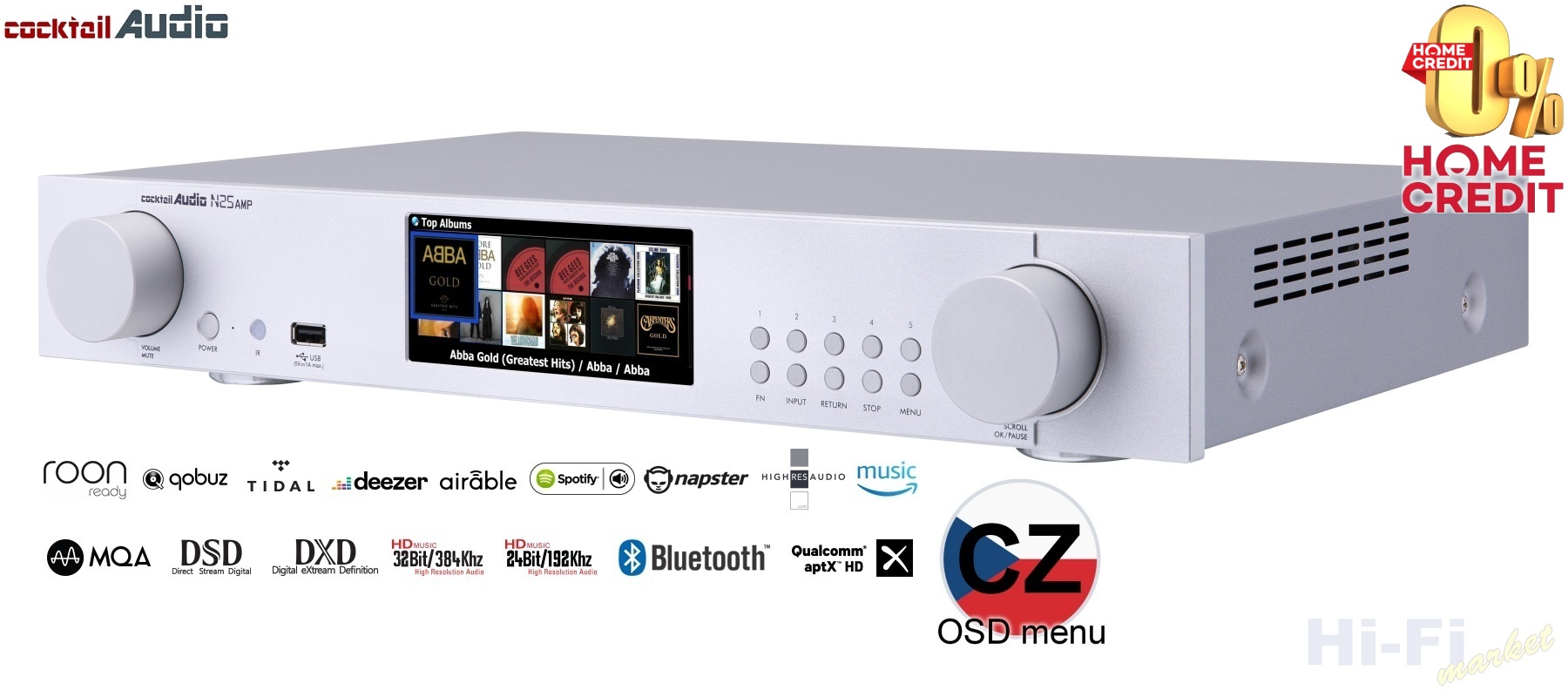 cocktailAudio N25AMP stříbrná