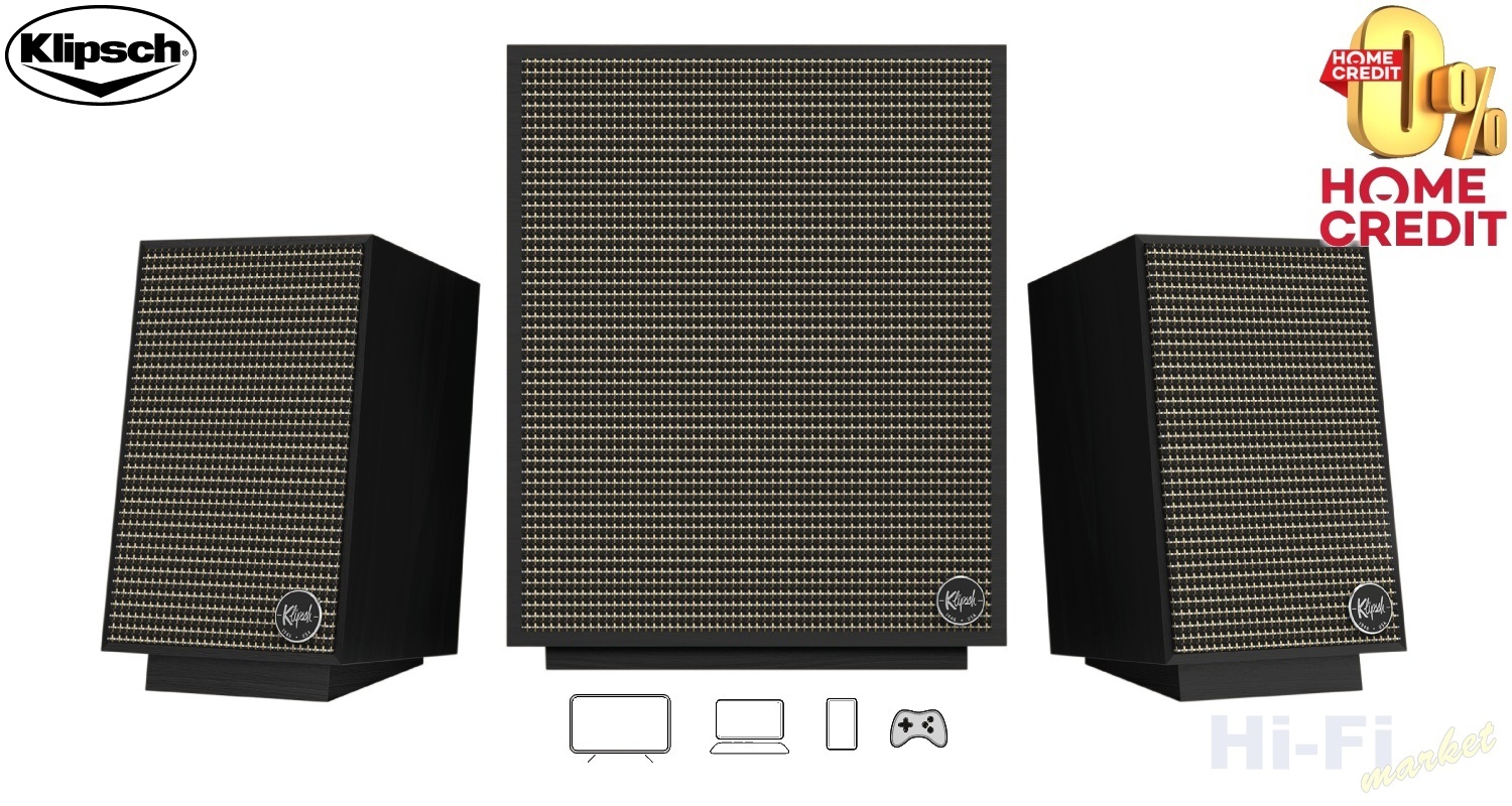KLIPSCH ProMedia 2.1 BT Heritage ebenově černá