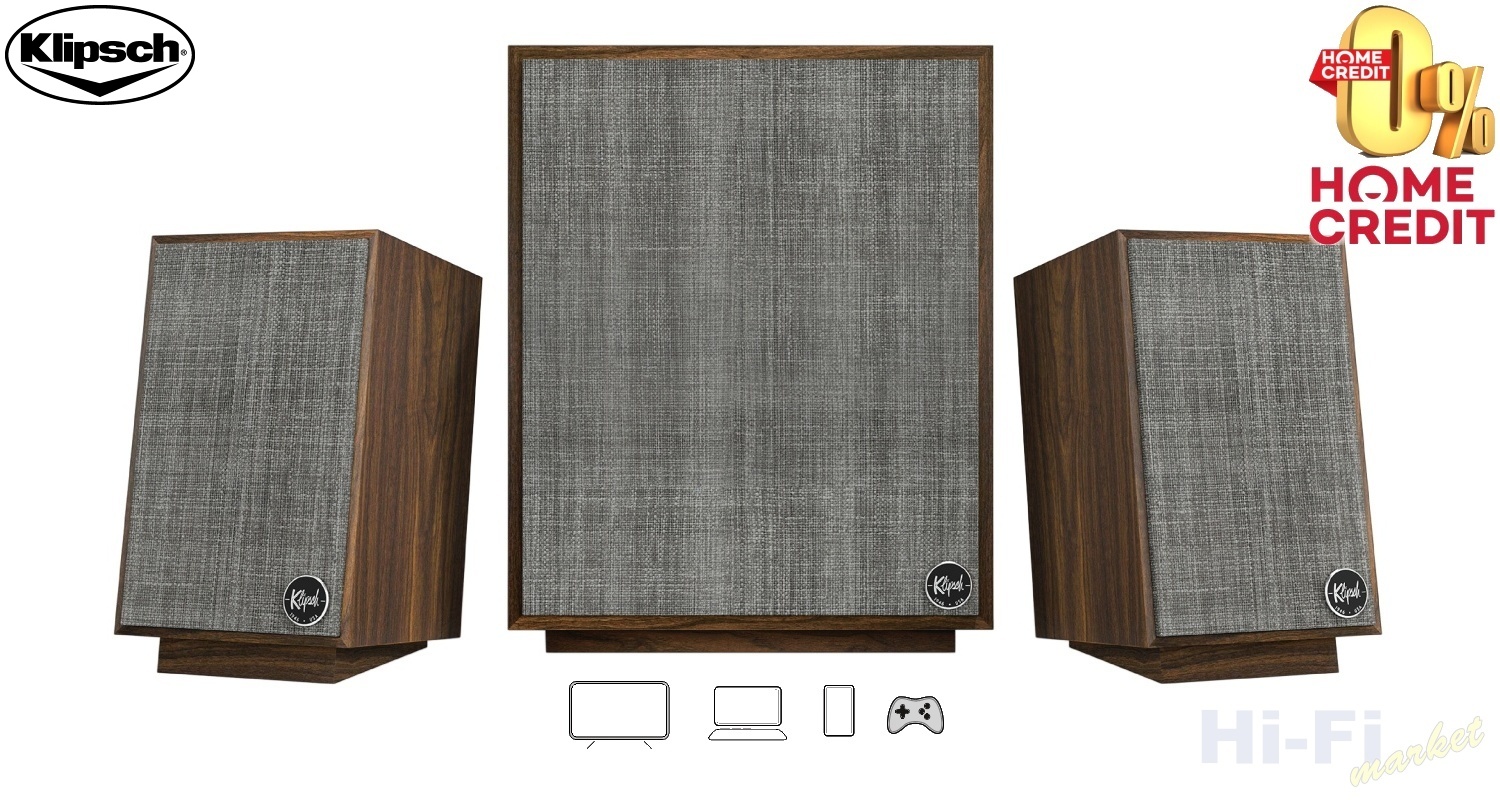 KLIPSCH ProMedia 2.1 BT Heritage ořech