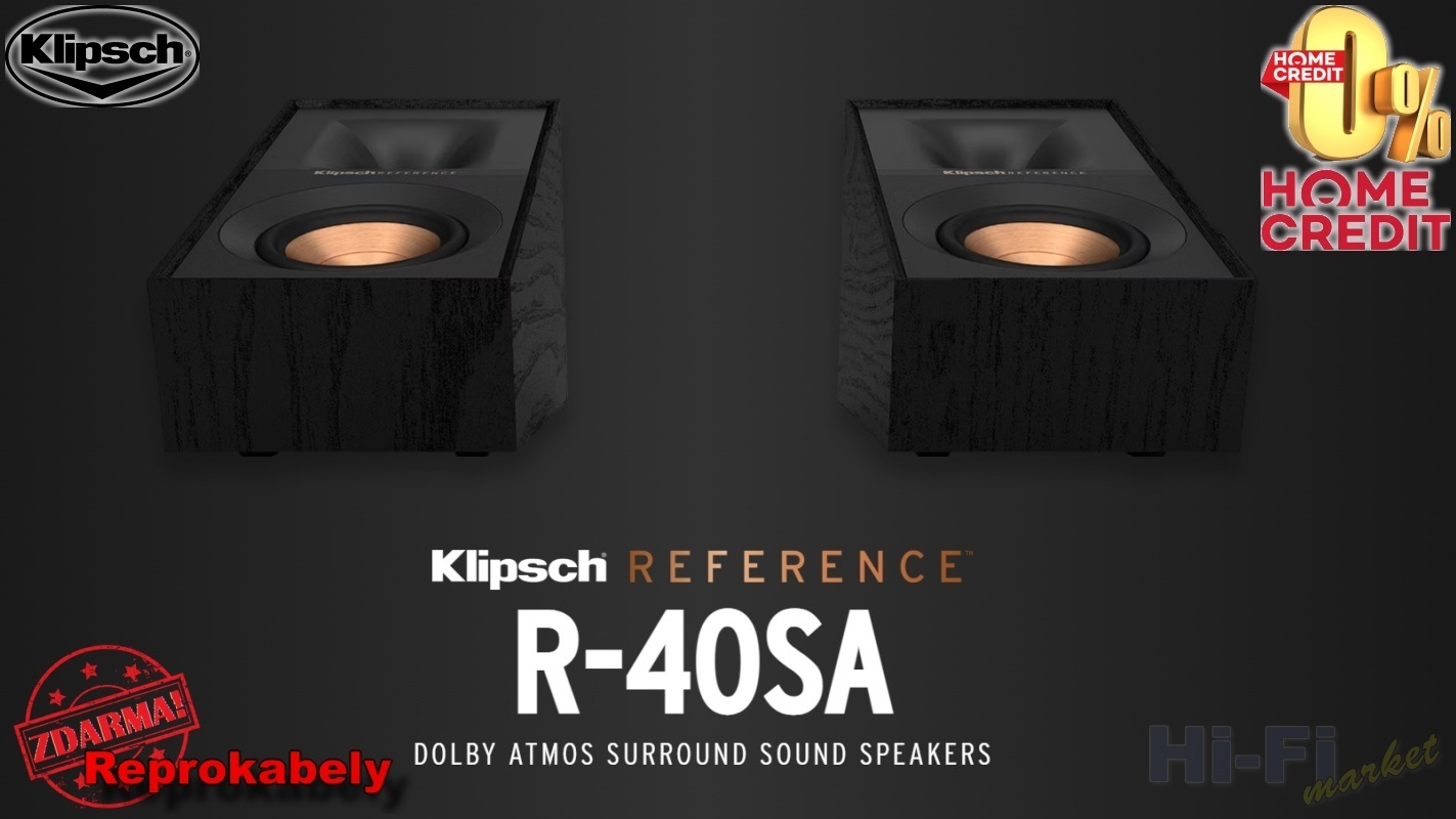 KLIPSCH Reference R-40SA Dolby Atmos ( + reprokabely ZDARMA)