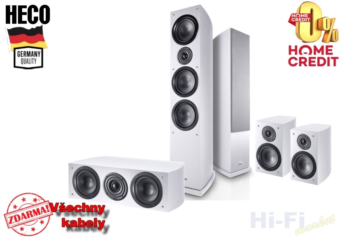 HECO Victa Elite 702 set 5.0 bílá