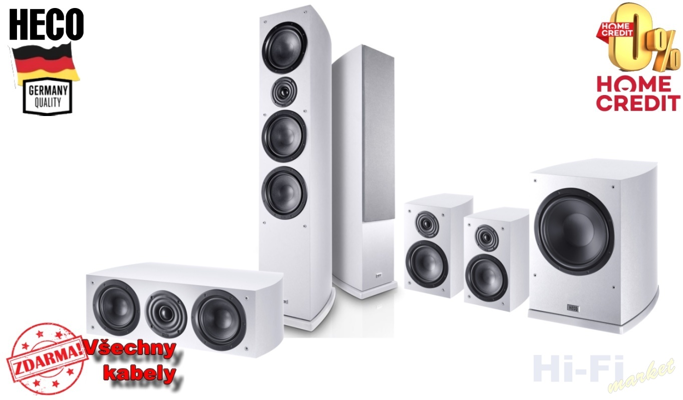 HECO Victa Elite 702 set 5.1 bílá
