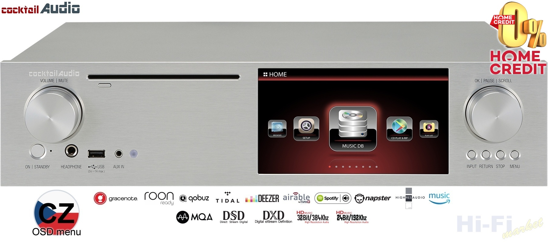cocktailAudio X35AMP stříbrná
